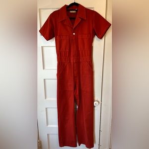 BIG BUD short sleeve jumpsuit - Paprika size Small